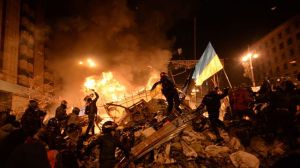 150109 Ukraine-West fires